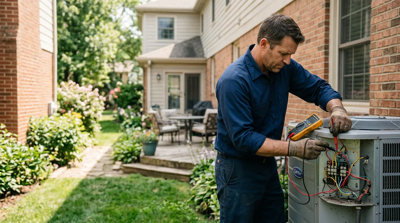 HVAC technician working near Delmita, TX